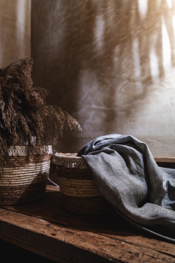 EVORA -hamppukangas tummanruskea